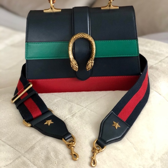 GUCCI Calfskin Bamboo Medium Shoulder Bag - Picture 7 of 14